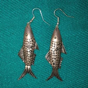 Silver Fish Earrings